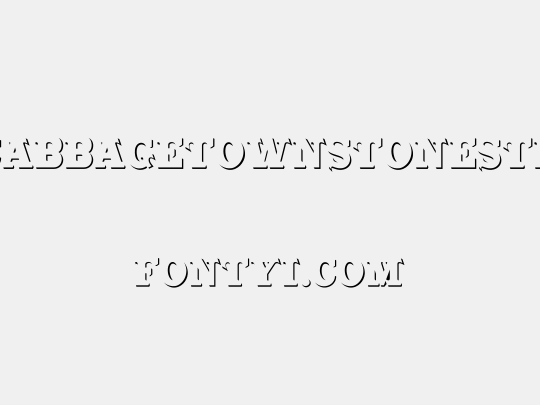 CabbagetownStoneStd