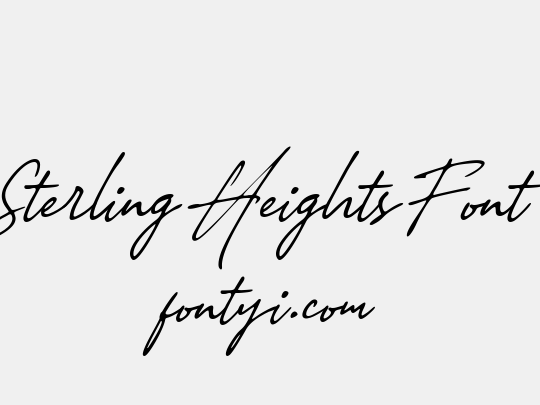 Sterling Heights Font