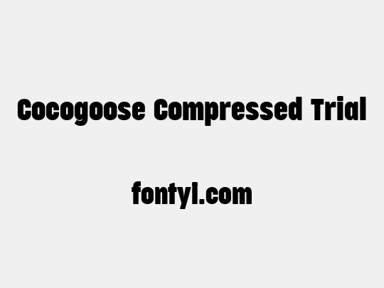 Cocogoose Compressed Trial