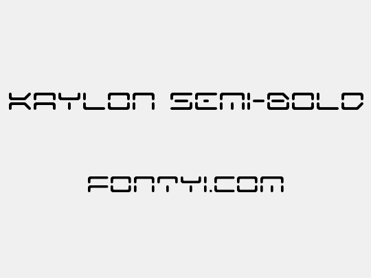 Kaylon Semi-Bold