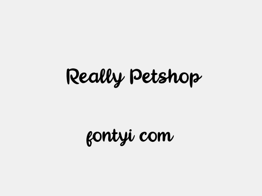  Really Petshop