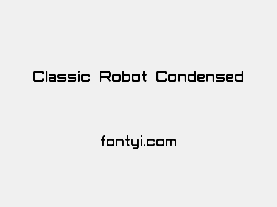 Classic Robot Condensed