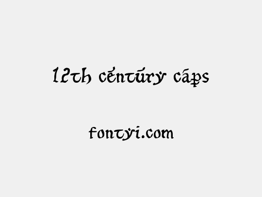 12th century caps