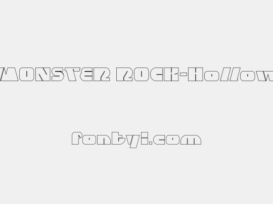 MONSTER ROCK-Hollow