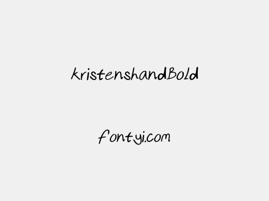 kristenshandBold