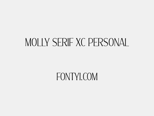 Molly Serif XC PERSONAL