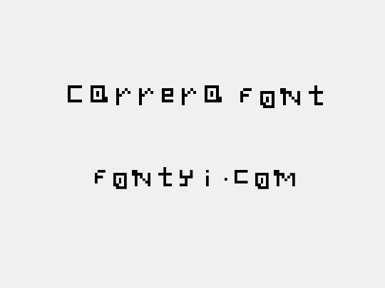 Carrera font