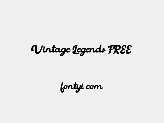 Vintage Legends FREE