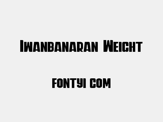 Iwanbanaran Weight