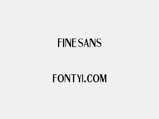 Fine Sans