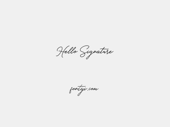 Hello Signature