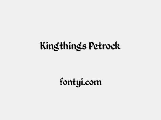 Kingthings Petrock