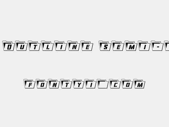 Eyes Only Outline Semi-Condensed