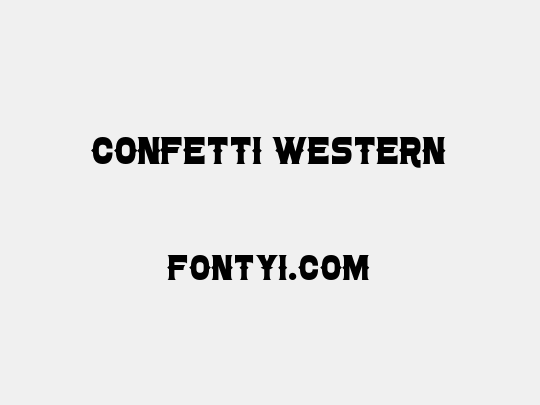 Confetti Western