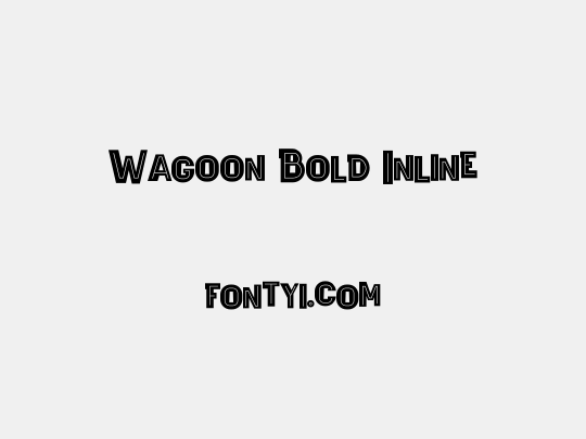 Wagoon Bold Inline