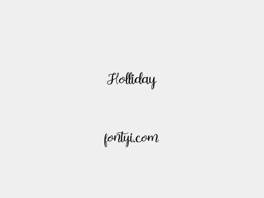 Holliday
