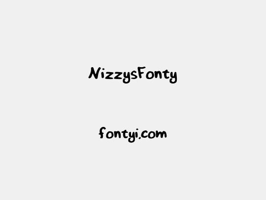 NizzysFonty