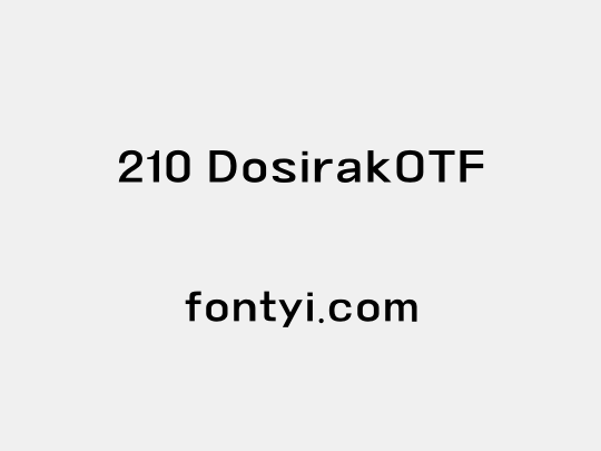 210 DosirakOTF