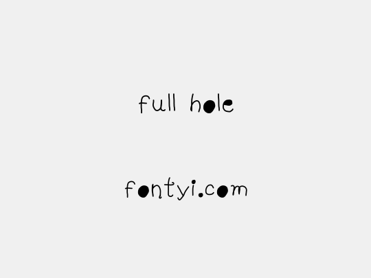 full hole