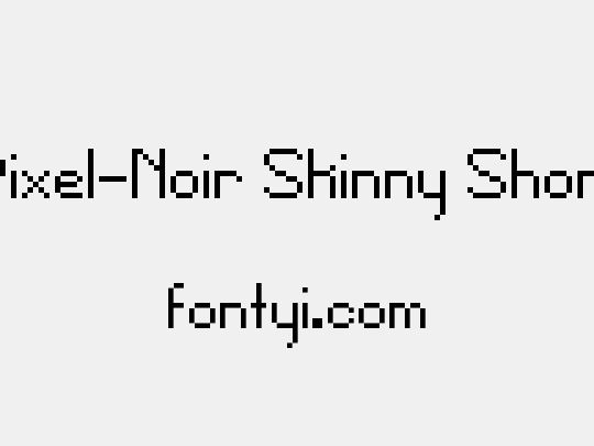 Pixel-Noir Skinny Short