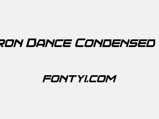 Neutron Dance Condensed Italic