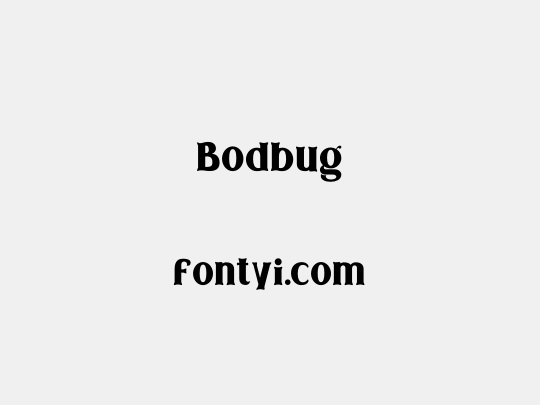 Bodbug