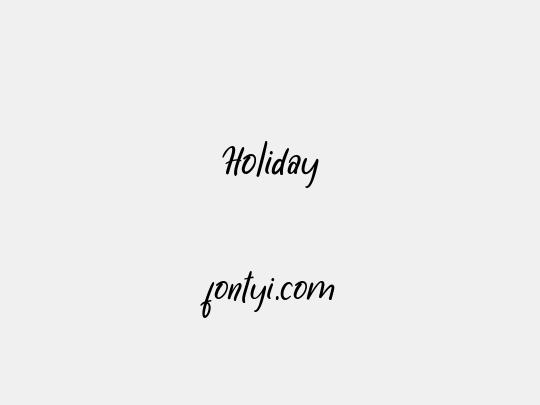 Holiday