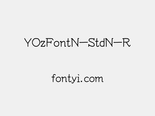 YOzFontN-StdN-R