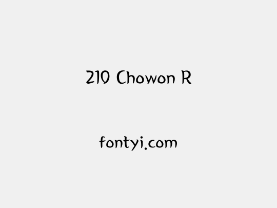 210 Chowon R
