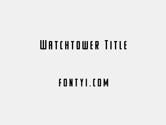 Watchtower Title