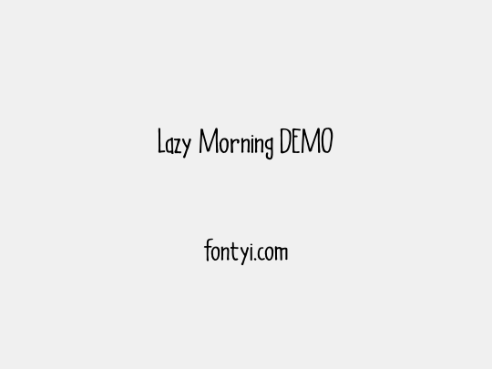 Lazy Morning DEMO