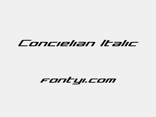 Concielian Italic
