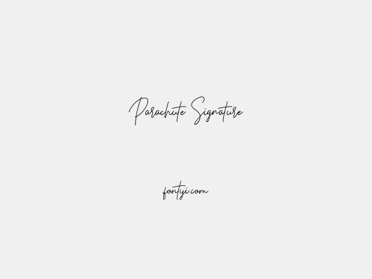 Parachute Signature