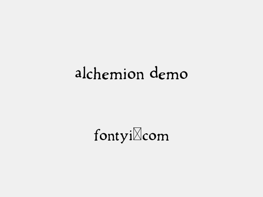 Alchemion Demo