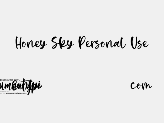 Honey Sky Personal Use