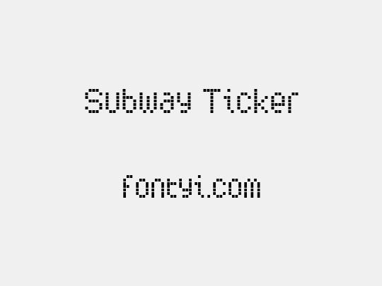 Subway Ticker