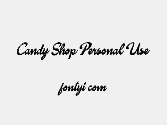 Candy Shop Personal Use