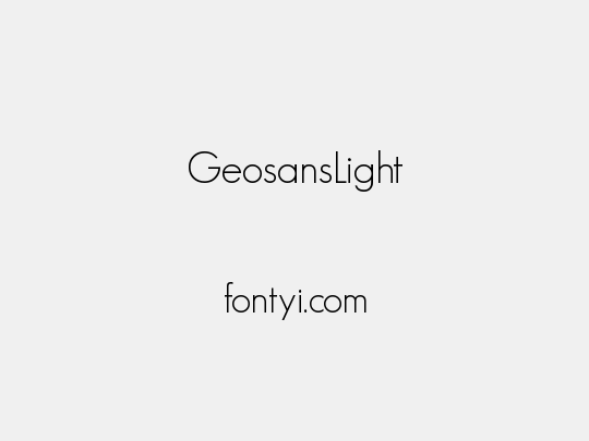 GeosansLight