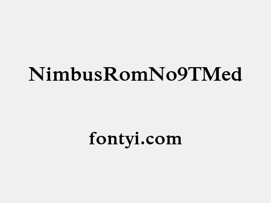 NimbusRomNo9TMed