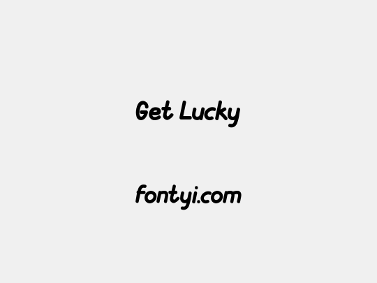 Get Lucky