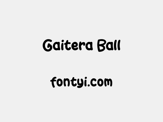 Gaitera Ball