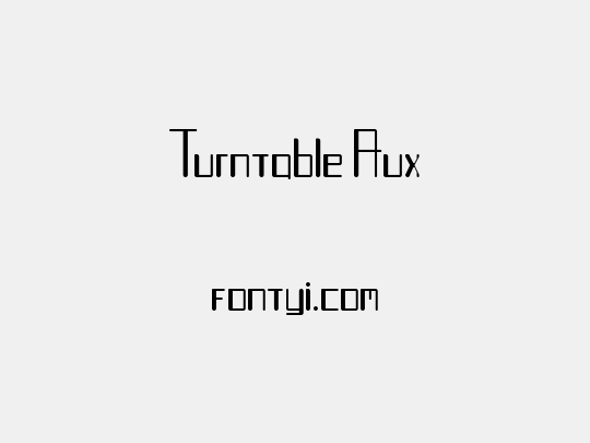 Turntable Aux
