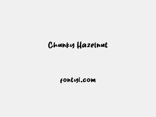 Chunky Hazelnut