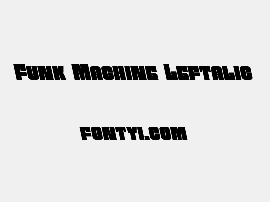 Funk Machine Leftalic