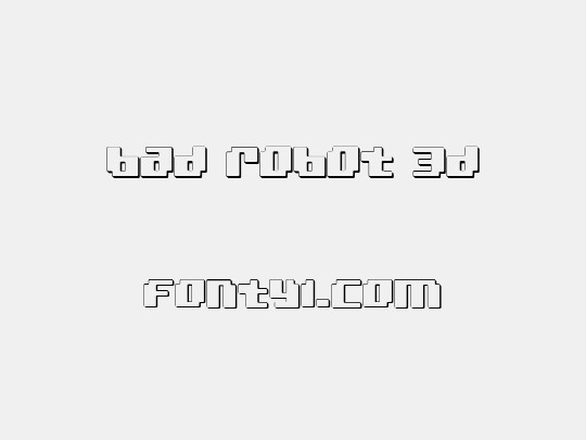 bad robot 3d