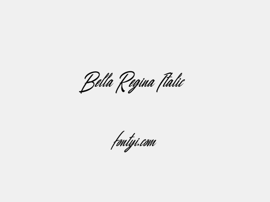Bella Regina Italic