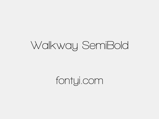 Walkway SemiBold