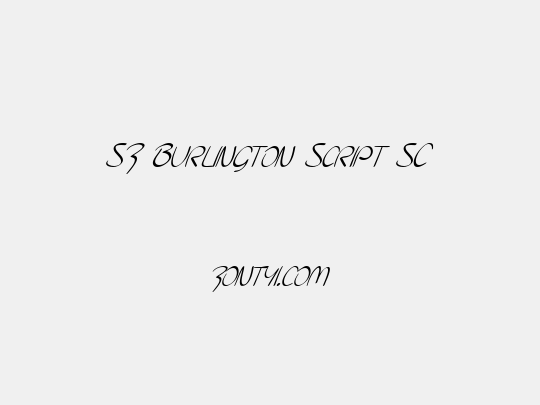 SF Burlington Script SC
