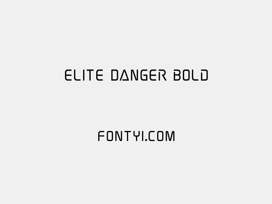 Elite Danger Bold