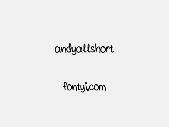 andyallshort